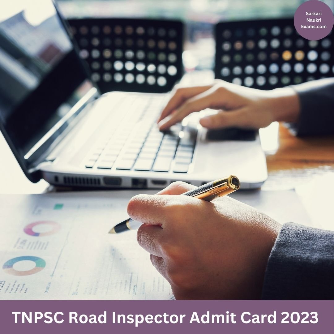 TNPSC Road Inspector Admit Card 2023 | Download Link, Exam Date