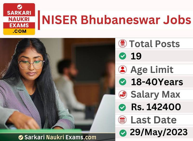 NISER Bhubaneswar Technical Staff Recruitment 2023 | Salary Upto 142400/- Online Form