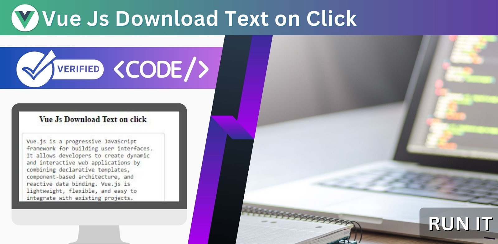 Vue Js Download Text on Click