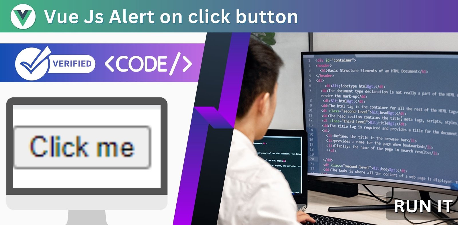 Vue Js Alert on click button