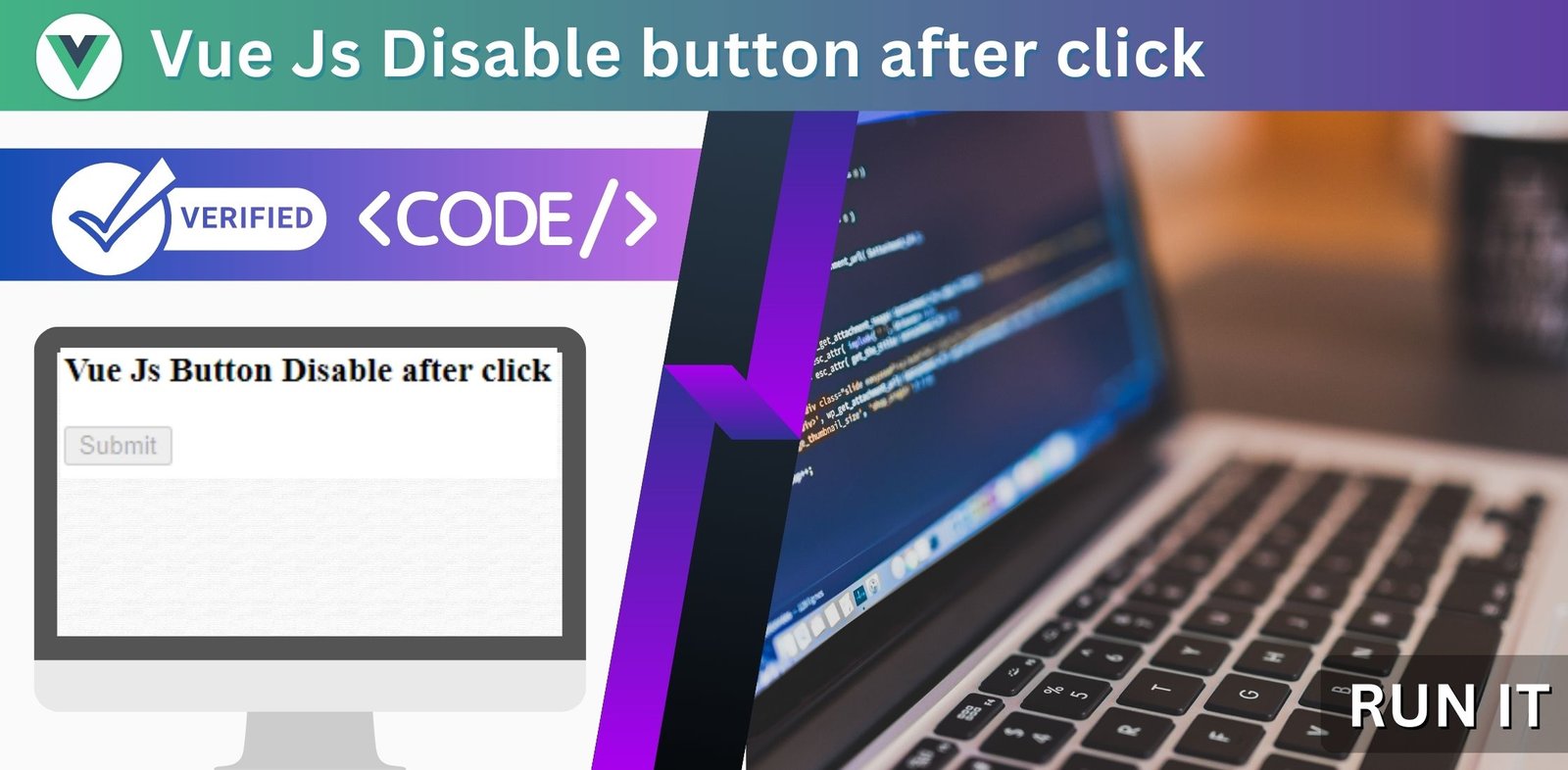 Vue Disable Button on Click
