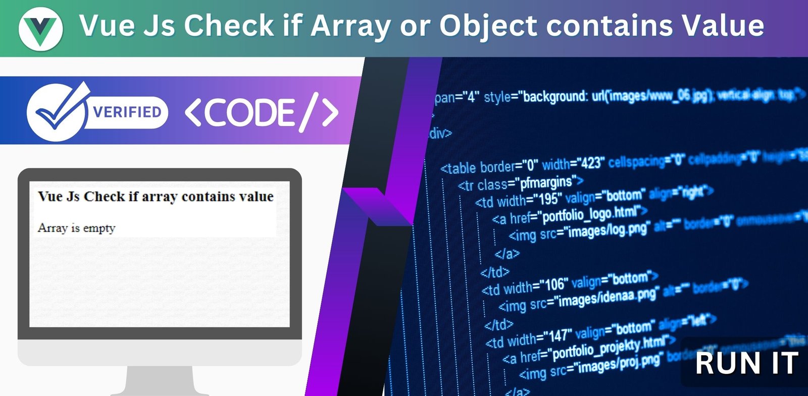 Vue Js Check if Array or Object contains Value