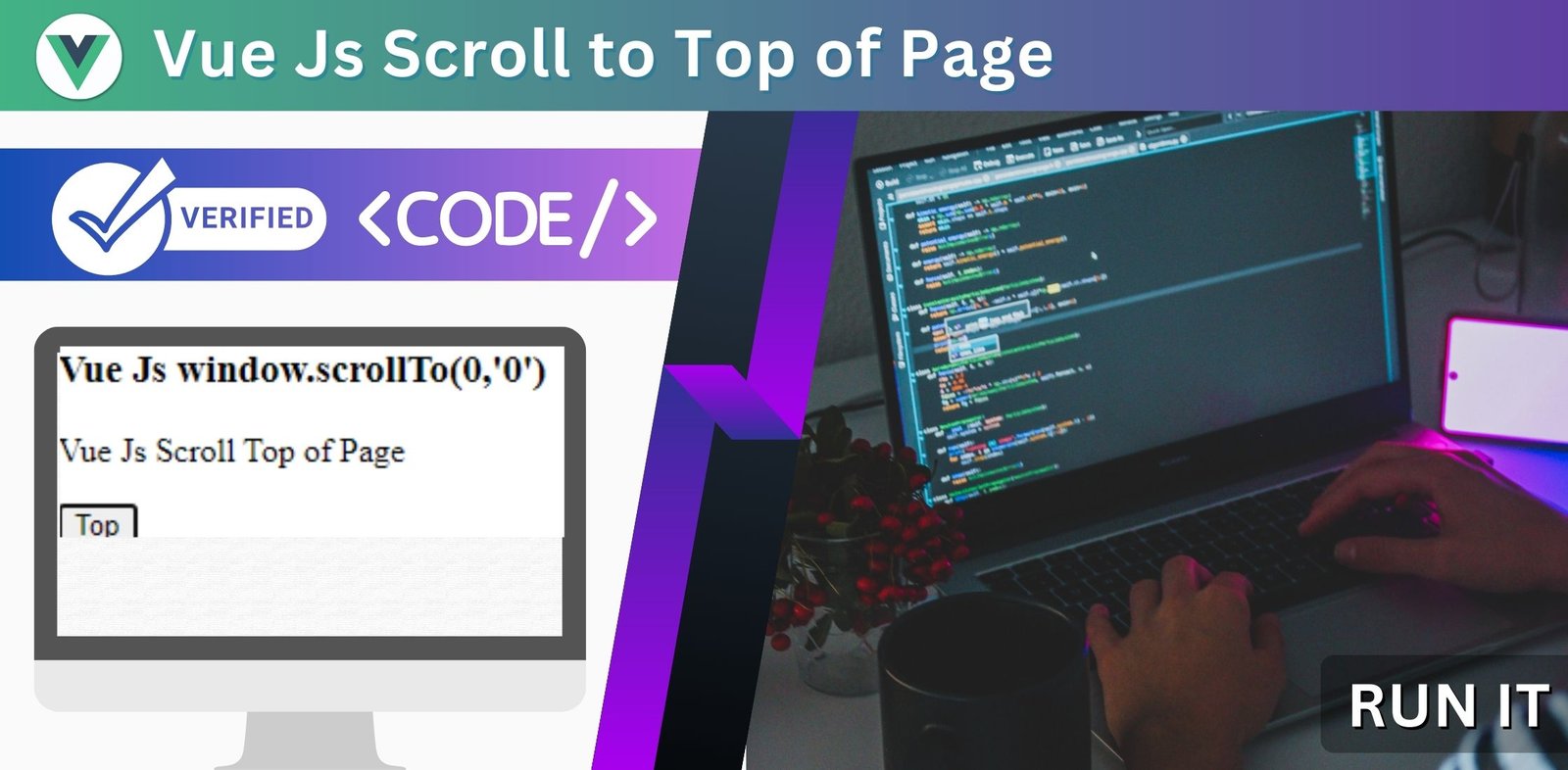 Vue Js Scroll to Top of Page