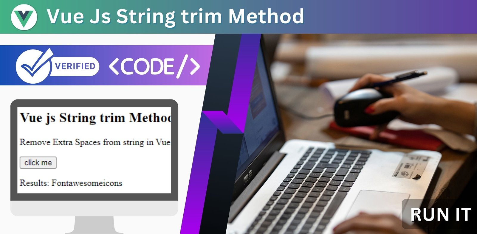 Vue Js String trim Method
