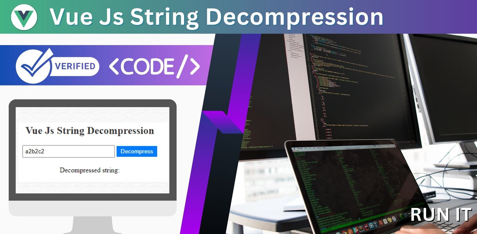 Vue Js Compress Decompress string