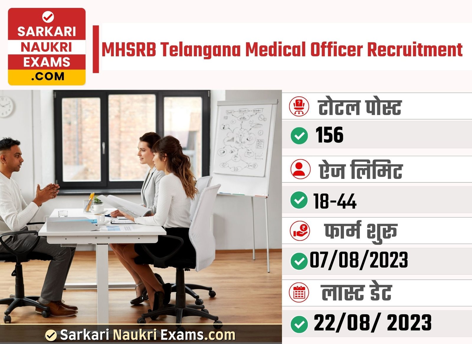 MHSRB Telangana MO (Ayurveda) Recruitment 2023 | Online Form 