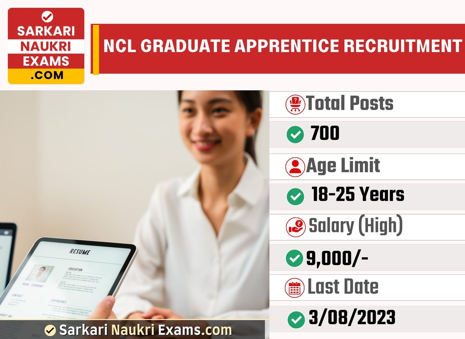 NCL Graduate Apprentice Recruitment 2023 | 700 Vacancy Online Form 