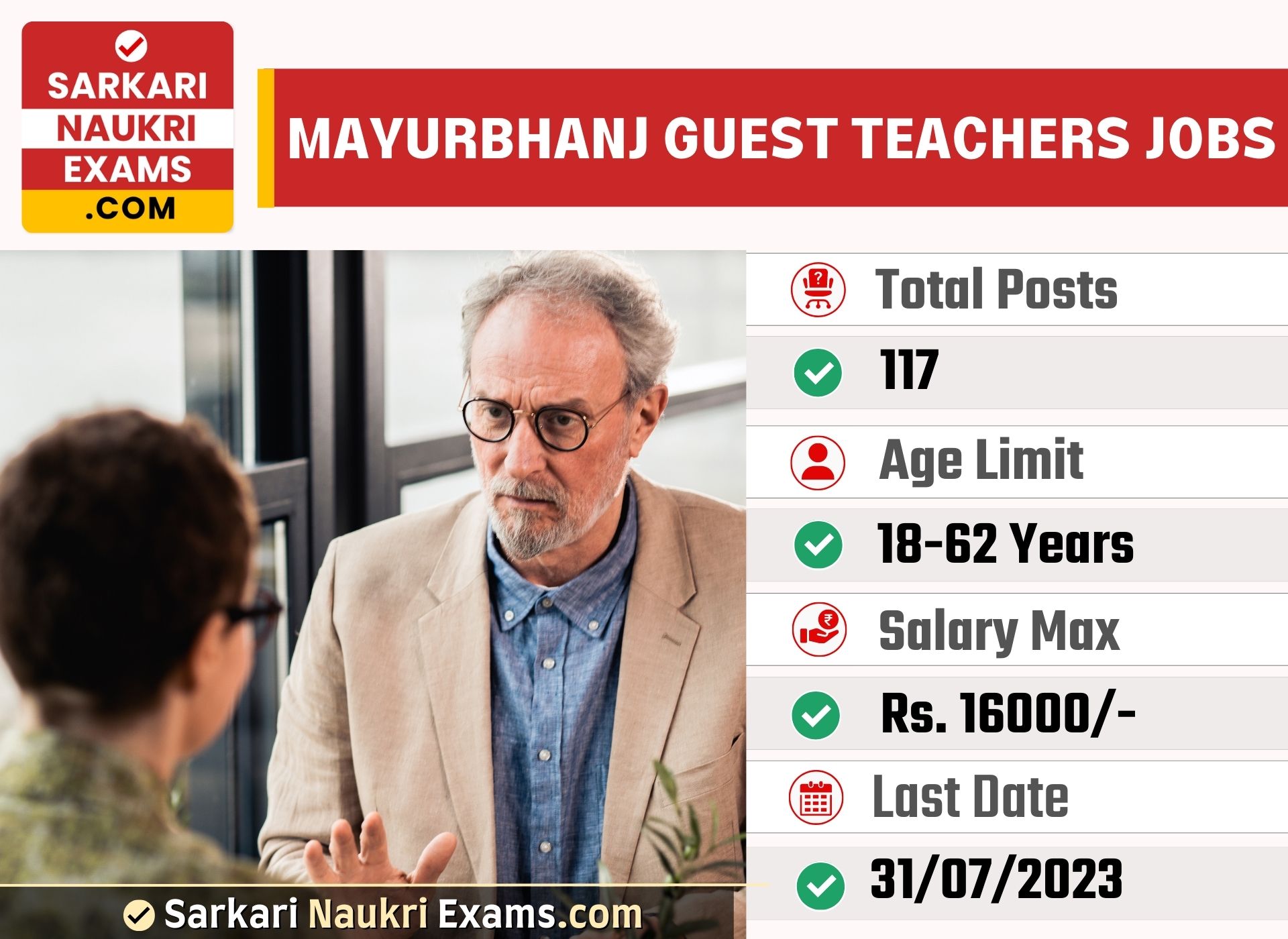 Mayurbhanj District Guest Teachers Recruitment 2023 | Offline Form