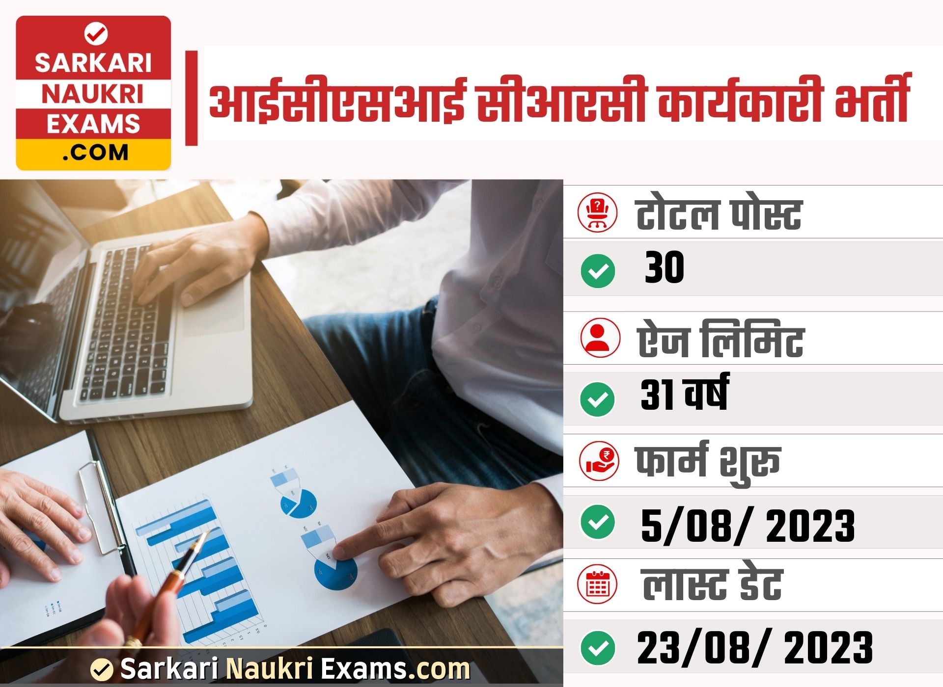 ICSI CRC Executive Recruitment 2023 | Last Date: 22 August Apply Online