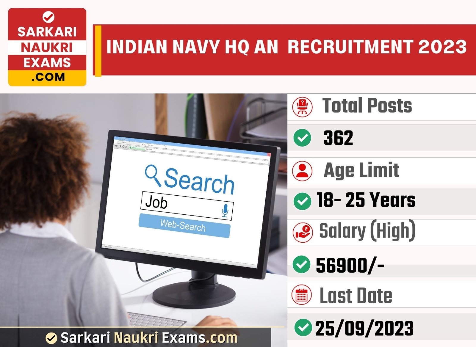 Indian Navy HQ AN Tradesman Mate Recruitment 2023 | 362 Vacancy Online Form 