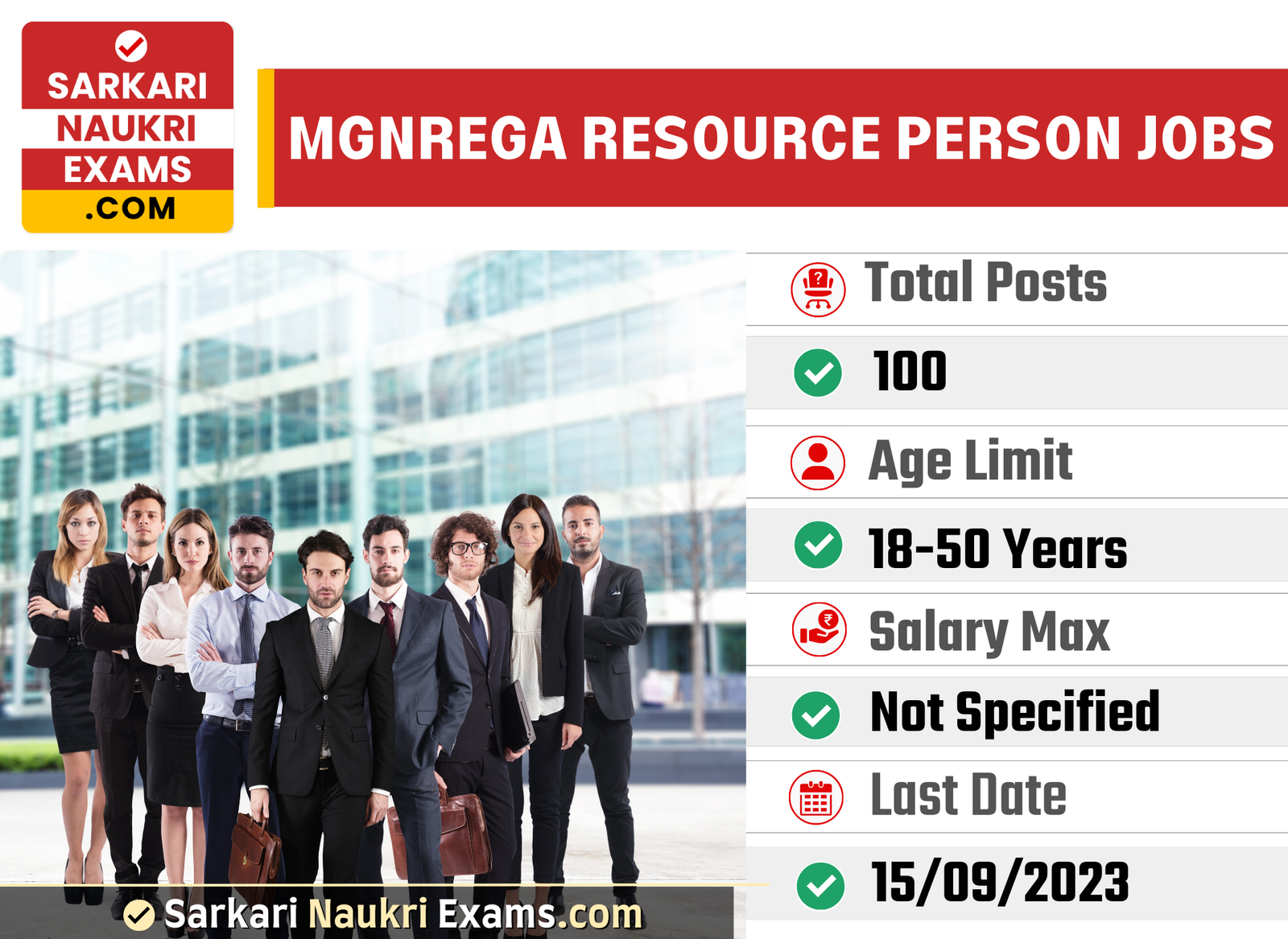 MGNREGA Mumbai Resource Person Recruitment 2023 | Apply Offline Form