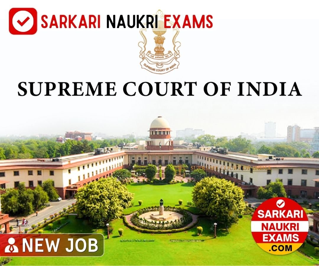 Supreme Court of India Law Clerk Recruitment 2024 | Salary Upto 80000/- Online Form