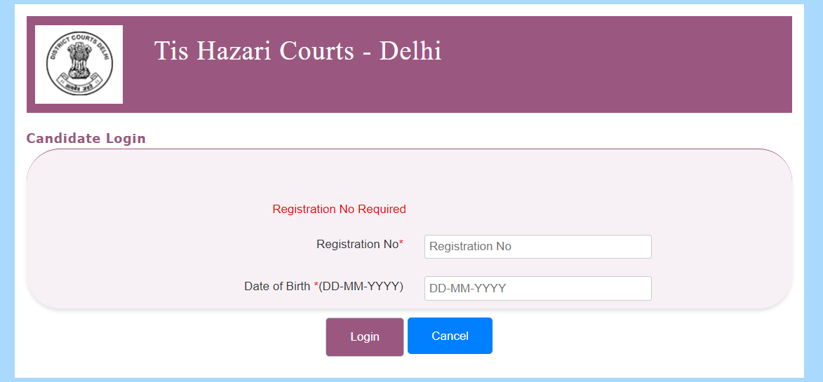 Delhi Tis Hazari Court JJA Interview Admit Card 2018 Download